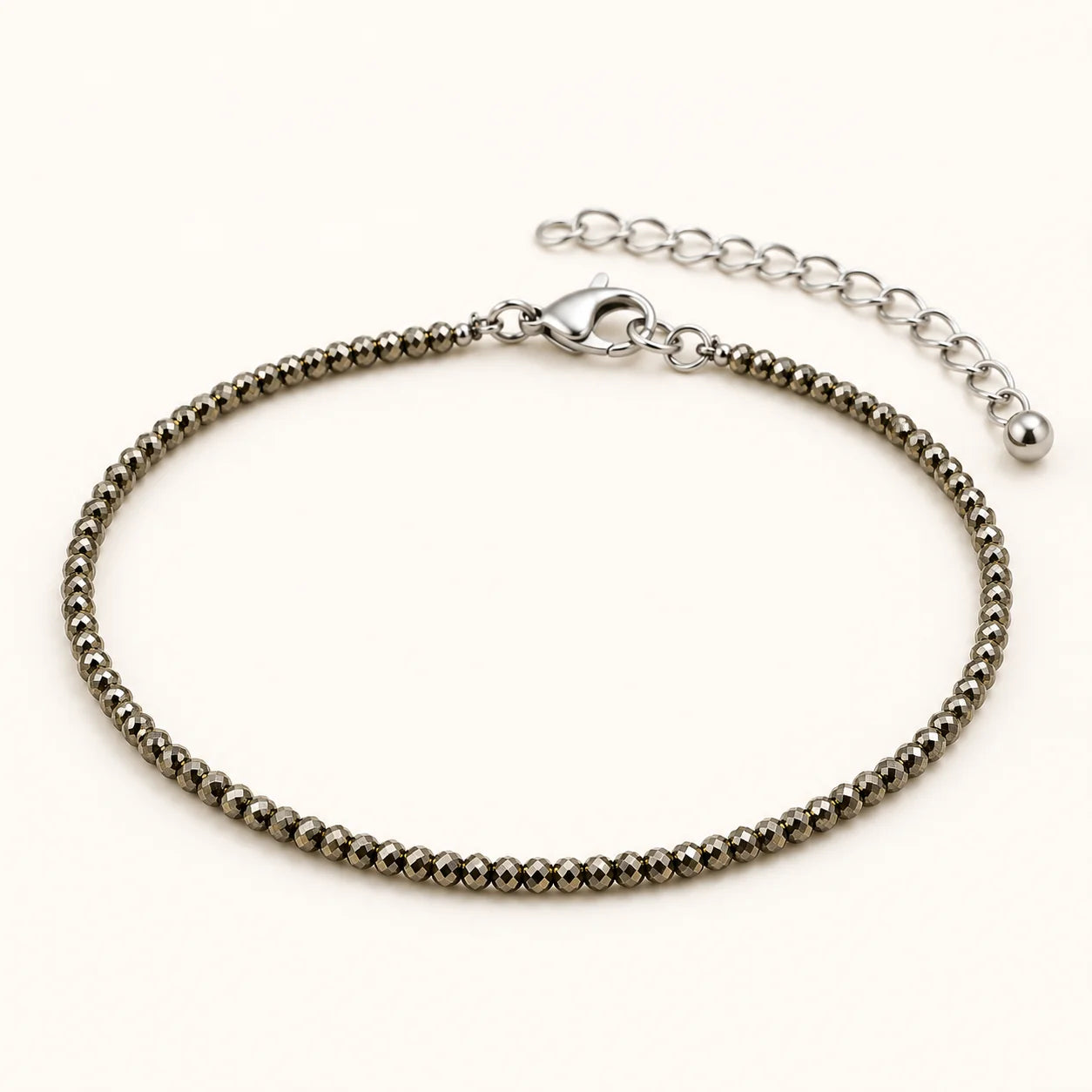 Dhanashree Pyrite Anklet